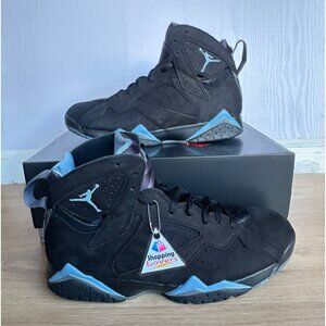⭐Nike Air Jordan 7 Retro Chambray Sz 10 Women's shoes Sneakers Black CU9307-004